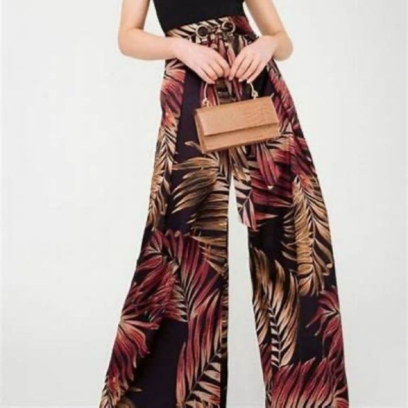 SHEIKE Floral Castaway High Waisted Wide Leg Pants - Picture 7 of 13